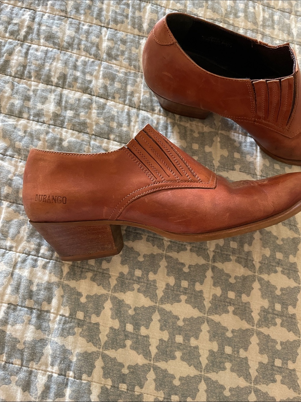 Durango Brown Leather Women's Slip-On Western Mules - Picture 4 of 4